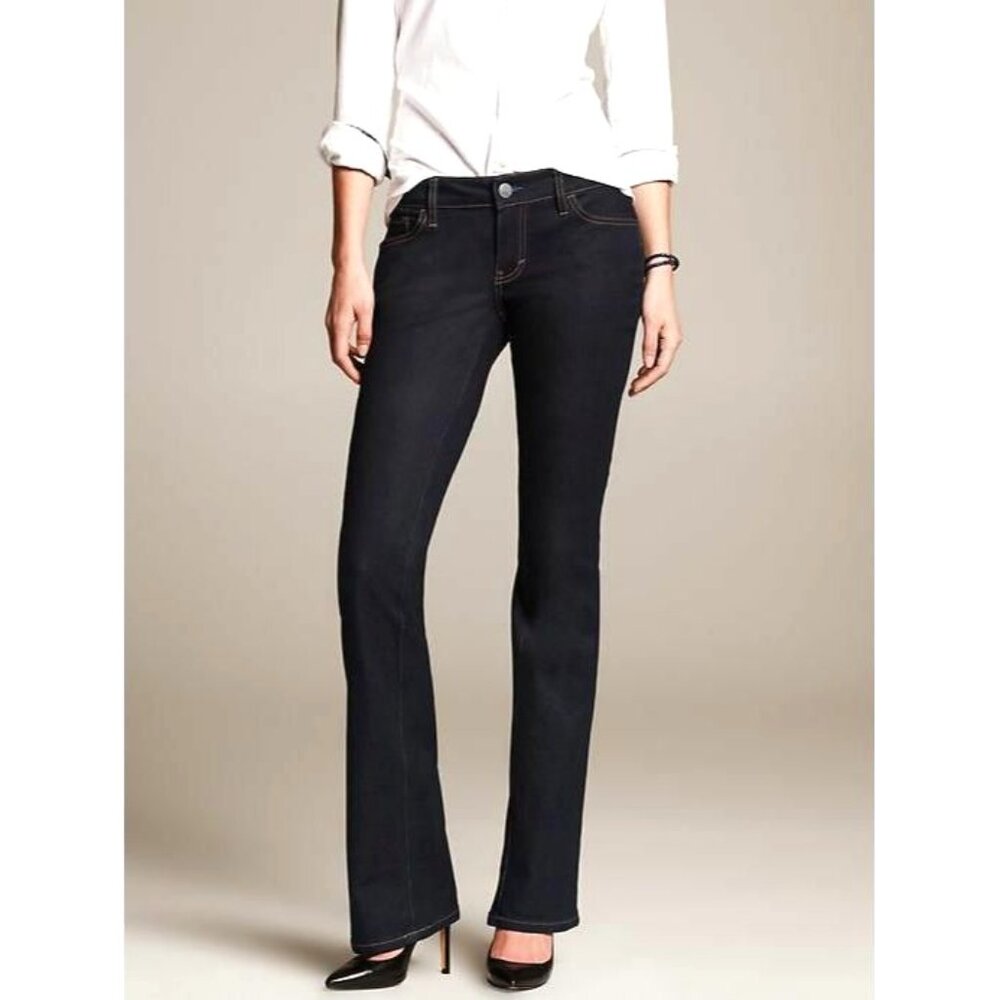Banana Republic Factory Dark Wash Classic Bootcut Jean NWOT Women's Size 6